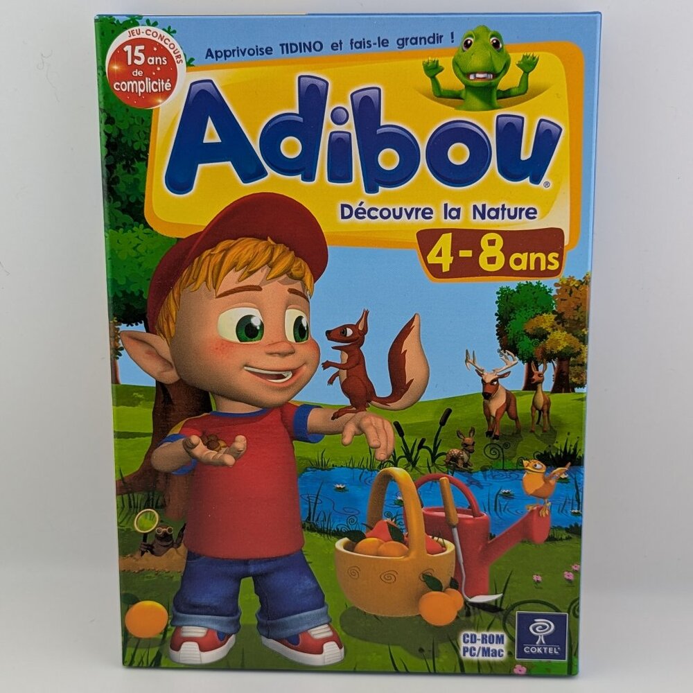 Adibou Discover Nature PC Mac CD-ROM – French Edition 4–8 Years – Complete